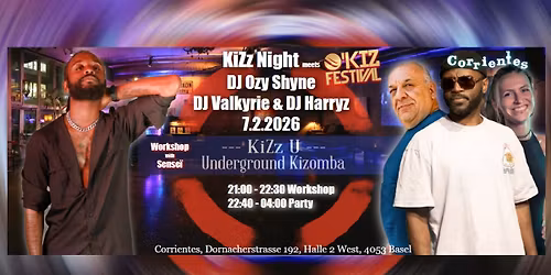 KiZz Night meets O'Kiz Festival 7.2.2026 - DJ Ozy Shyne\/ Valkyrie\/ Harryz WS with Sensei