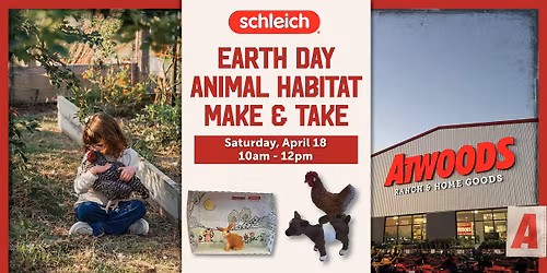 Schleich Earth Day Event at Atwoods! 