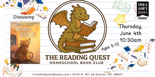 The Reading Quest Homeschool Book Club (Denver)