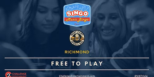 Weekly SINGO Music Bingo Nights at West Cary Sports Bar - Richmond