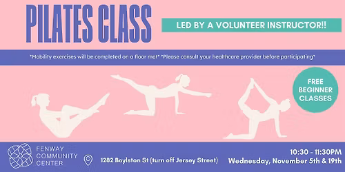 Instructor Led Pilates Class