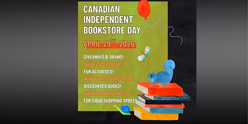Canadian Independent Bookstores Day - April 25, 2026