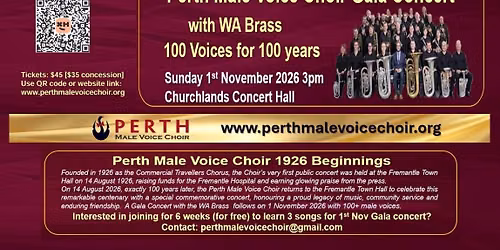 Perth Male Voice Choir Gala Concert