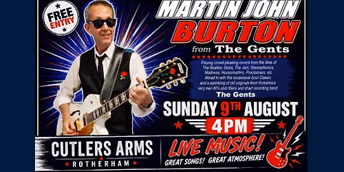 Martin John Burton - Free Entry - Rotherham 