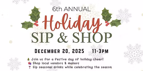 Holiday Sip & Shop