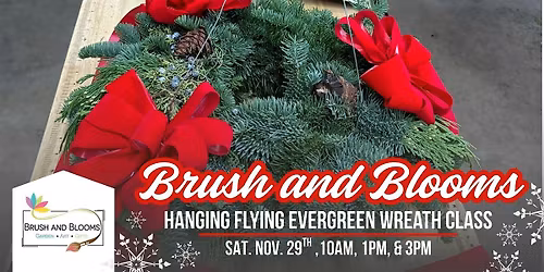Hanging Flying Evergreen Wreath Class