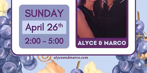 Alyce & Marco - live at Grapes & Ladders Vineyard