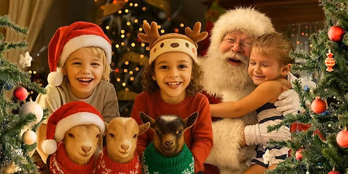 Santa & the Goat Elves Holiday Photo Experience at Pactamere Farm