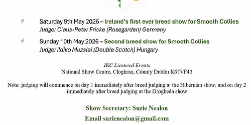 First Ever Smooth Collie Breed Show in Ireland