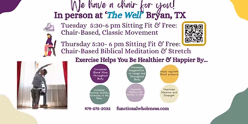 Sitting Fit & Free Christ-centered, Chair-based Movement & Stretch