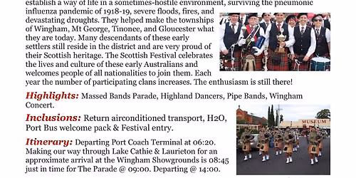 Bonnie Wingham Scottish Festival Day Escape