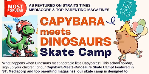 2026 June Holiday Skate Camp (For ages 3 to 12 yr old) at National Stadium
