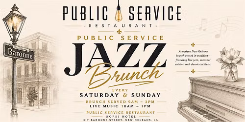 Jazz Brunch at Public Service Restaurant