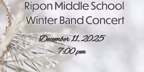 Ripon Middle School Winter Band Concert