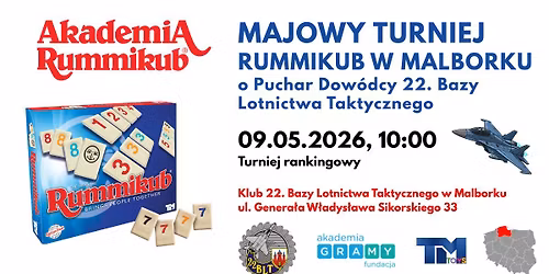 Majowy Turniej Rummikub o Puchar Dow\u00f3dcy 22. Bazy Lotnictwa Taktycznego w Malborku