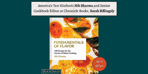 Cookbook Night! Get the inside scoop from Nik Sharma and a Cookbook Editor