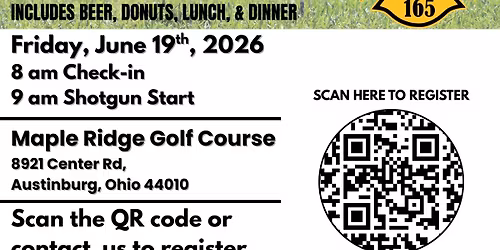 Ashtabula Firefighters 2026 Golf Outing