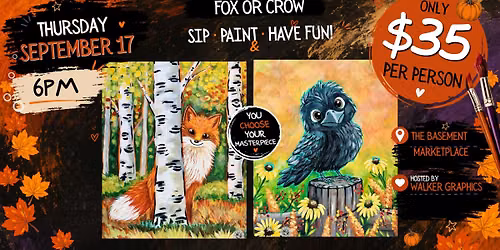 Fox in Birches or Something to Crow About