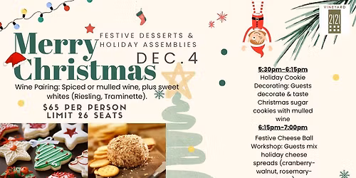 Behind the Apron Series: December - Festive Desserts & Holiday Assemblies
