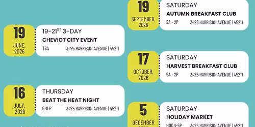 the HIVE MARKET 2026 Vendor Call | Cincinnati, OH | Cheviot DORA District