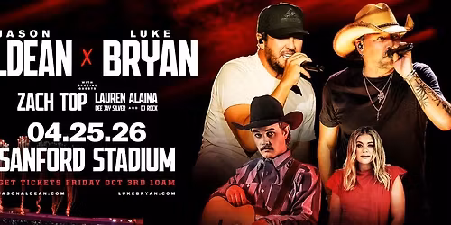 Live Between The Hedges: Luke Bryan  Jason Aldean  Zach Top & Lauren Alaina