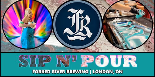 Acrylic Pour Workshop at Forked River Brewing | LONDON