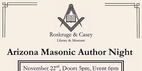 Arizona Masonic Author Night