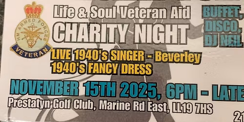 Life & Soul veteran Aid Charity Night