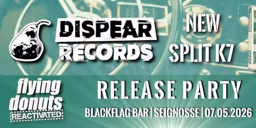 Flying Donuts Reactivated X Daria - Dispear records Split K7 Release