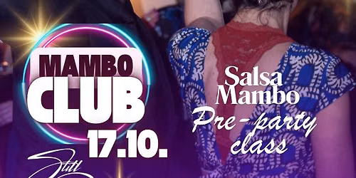 Mambo Club 17.10. Salsa, Mambo & pre-party class