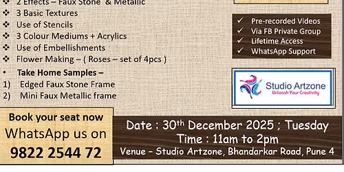 Faux Stone n Metallic Frames Workshop