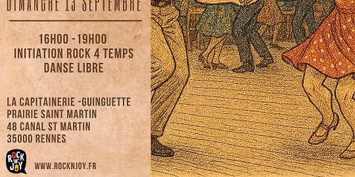Guinguette Rock : Initiation Rock 4 Temps + Danse Libre (by Rock'n'Joy)
