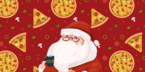 Pizza with Santa