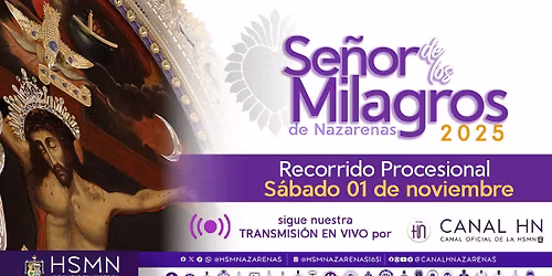 RECORRIDO PROCESIONAL 2025 – SÁBADO 01 DE NOVIEMBRE DE 2025