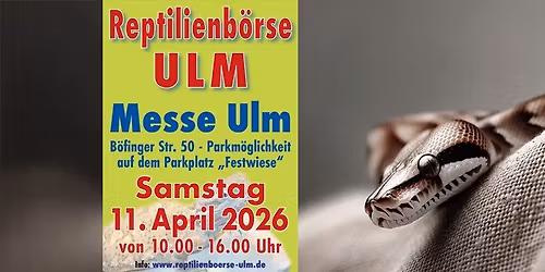 Reptilienb\u00f6rse Ulm, Halle 3 Messe Ulm