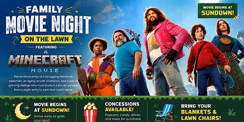 Family Movie Night on the Lawn: A Minecraft Movie