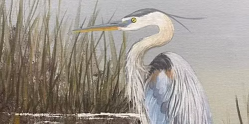 Heron in the Marsh Paint Night