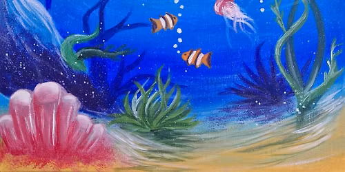 Sip & Paint at Palomo Lounge, Bradley Stoke, Bristol - "Under the Sea"