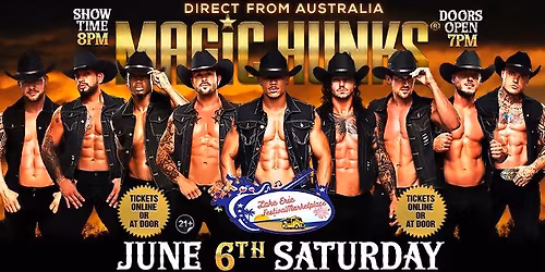 June 6th: Port Clinton, OH - MAGIC HUNKS\u00ae AUSTRALIAN TAKEOVER at Lake Erie Festival Marketplace