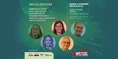 REWRITERS FEST 2026: EVENTO INAUGURALE 6\u00b0 EDIZIONE