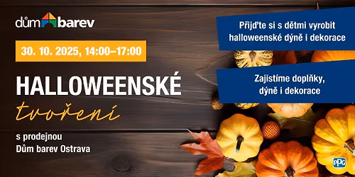 Halloweensk\u00e9 tvo\u0159en\u00ed s prodejnou D\u016fm barev v Ostrav\u011b