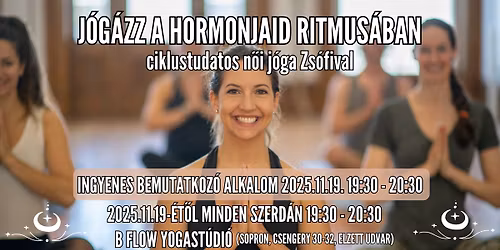 N\u0151i j\u00f3ga a B Flow-ban - J\u00f3g\u00e1zz a hormonjaid ritmus\u00e1ban \ud83c\udf38 INGYENES bemutatkoz\u00f3 alkalom