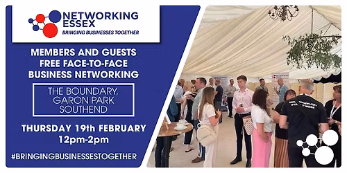 (FREE) Networking Essex in Southend Thursday 19th February12pm-2pm