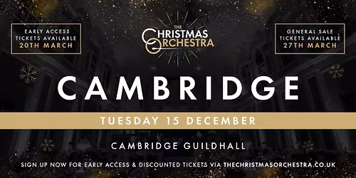 \ud83c\udfb6\ud83c\udf84The Christmas Orchestra - CAMBRIDGE\ud83c\udf84\ud83c\udfb6