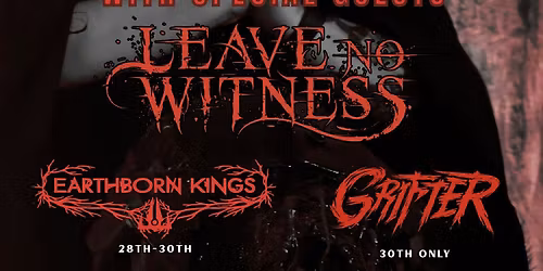 Cartoons Can't Die Headline w\/ Leave No Witness & Earthborn Kings