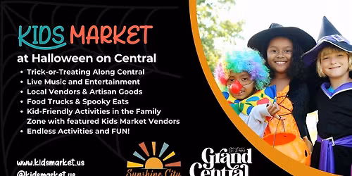 Kids Market at St Pete Halloween on Central \u2013 Sunshine City Kids