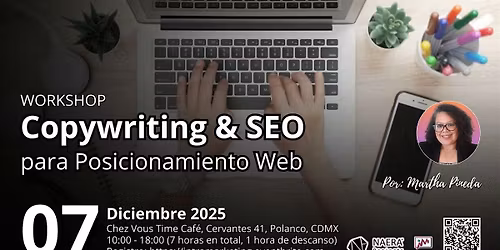 WORKSHOP (Presencial en CDMX) Copywriting & SEO  para Posicionamiento Web