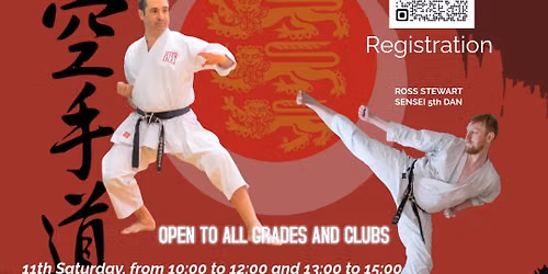 Jersey Shotokan Karate Summer Course Open Seminar with Scott Sensei & Ross Stewart 11 & 12 July 2026