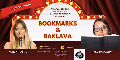 Comedy Show - Bookmarks and Baklava