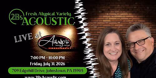 2Bs Acoustic hosted by Asiago's Tuscan Italian Restaurant
